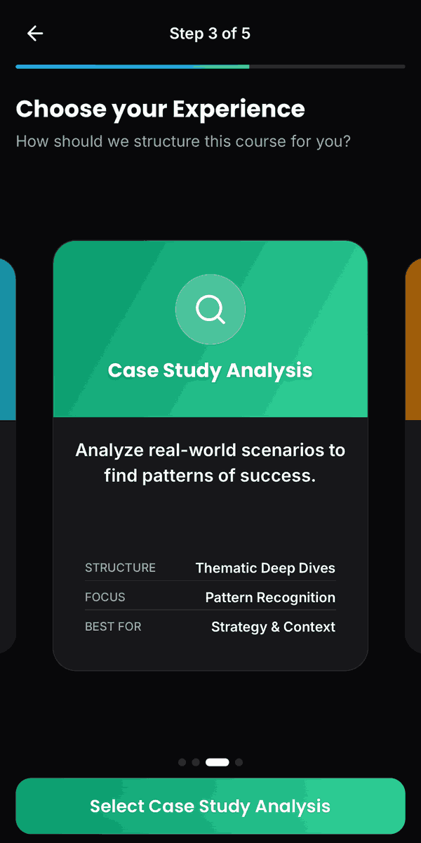 A lesson in progress in the Adapt mobile app